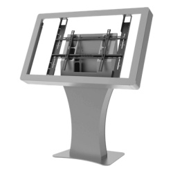 PEERLESS KILH555-S Kiosko Landscape Indoor / Soporte para Pantallas Digitales 55" / Diseno Hourglass Moderno / Base Plana Rectangular / Tray Interno para Componentes / Proteccion contra Robos / Acabad