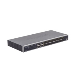 PLANET GS-5220-16S8CR Switch Administrable Capa 2 con Fuente de Alimentacion Redundante 24 Puertos SFP Gigabit 100/1000X 8 Puertos Combo RJ45 Gigabit.