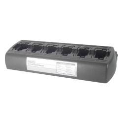 POWER PRODUCTS PP-6C-KSC25 Multicargador rapido de escritorio de 6 cavidades para radios Kenwood NX220 NX320 NX420 TK2160 TK2170 TK2360 TK3140 TK3160 TK3170 TK3173 TK3360. Para uso con baterias Ni-Cd