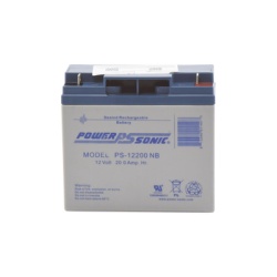 POWER SONIC PS-12200-NB Bateria 12V 20AH Para Respaldo Tecnologias AGM/VRLA 5 Anos Vida Util Terminales NB Reconocida UL