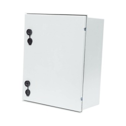 PRECISION PST-4050-20P Gabinete de Poliester IP65 Uso en Intemperie (400 x 500 x 200 mm) con Placa Trasera Interior de Plastico (Incluye Chapa y Llave).