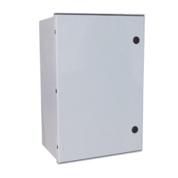PRECISION PST-6080-30P Gabinete de Poliester IP65 Uso en Intemperie (600 x 800 x 300 mm) con Placa Trasera Interior de Plastico (Incluye Chapa y Llave).