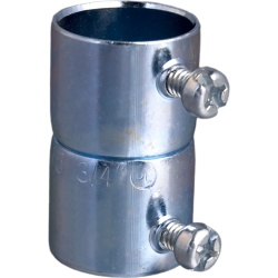 PRECISION PST-ES-511S Cople 1/2" ( 13mm) para Tubo Pared Delgada (EMT) / Con tornillo tipo americano / Galvanizado / Etiqueta Verde.
