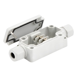 PRECISION PST-PBT-3P Caja de Conexion Exterior con Terminales Intermedias para 3 Lineas (Tornillo simple). Incluye Glandulas. - Img 2
