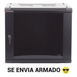 PRECISION PSTC-06-645-BDP Gabinetes PRECISION Con Puerta Perforada de 19in 6UR 450mm de Profundidad Color Negro