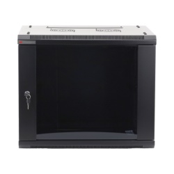 PRECISION PSTC-09-645-BDG Gabinete PRECISION Con Puerta de Cristal Templado de 19in 9UR 450mm de Profundidad Color Negro