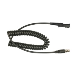 PRYME MCEMM-11 Cable resistente al fuego (UL-914) para auricular HDS-EMB con atenuacion de ruido para radios Motorola MOTOTRBO? SLIM DP2400 DP2600 XPR3300 XPR3500 DP3441.