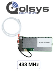 QOLSYS QLS1200004 Qolsys IQCard 433 MHz - Permite retomar instalaciones que utilizan sensores en 433MHz y actualizar el sistema con los nuevos paneles IQ panel de 4ta generacion