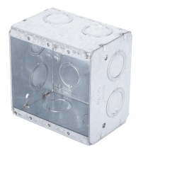 RACO HUB-691 Caja Multigang de 2 Gangs/ Profundidad de 2-1/2 Pulgadas (6.35 cm)/ 12 Entradas de 1/2 - 3/4 Pulgadas (1.27 - 1.91 cm)