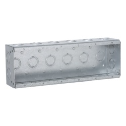 RACO HUB-960 Caja de 6 Gang/Profundidad 2 1/2"/28 Entradas 1/2"-3/4".