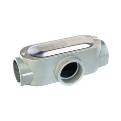 RAWELT OT-2990C Caja Condulet tipo T de 1/2" (12.7 mm) Incluye tapa y tornillos.