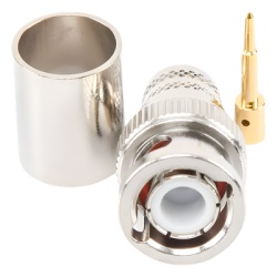 RF INDUSTRIES LTD RFB-1106-I Conector BNC Macho de Anillo Plegable para RG-8/U LMR-400 9913 CNT-400 Niquel/ Oro/ Teflon. - Img 2