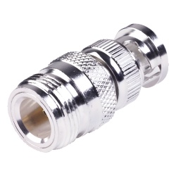 RF INDUSTRIES LTD RFN-1038-1 Adaptador en Linea para 50 Ohm de Conector N Hembra a BNC Macho Plata /Oro /Teflon.