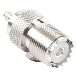 RF INDUSTRIES LTD RFU-527 Conector UHF Hembra (SO-239) en Linea de Anillo Plegable para Cable RG-58/U RG-142/U Niquel/ Plata/ Delrin. - Img 3
