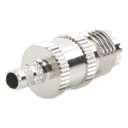 RF INDUSTRIES LTD RFU-601-1 Conector Mini UHF Hembra de Anillo Plegable en Cables RG-58/U RG-142/U Niquel/ Plata/ Delrin.