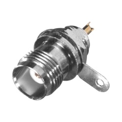 RF INDUSTRIES LTD RT-1211-1 Conector TNC Hembra de Rosca Izquierda para Panel Frontal Niquel/ Oro/ Teflon.