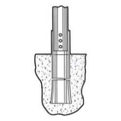 ROHN BXB5 Sistema de Anclaje Tipo "L" para Torre Autosoportada TBX-40 (Juego de Tres).