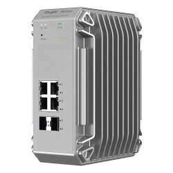 RUIJIE RG-NIS3100-4GT2SFP-HP Switch Industrial PoE hasta Ideal para temperaturas Extremas y proteccion contra descargas 4 Puertos Gigabit PoE 802.3 af/at 2 puertos SFP Administrable Cloud
