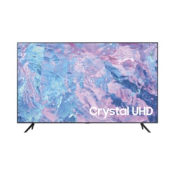 SAMSUNG ELECTRONICS UN75CU7000FXZX Smart TV 75" UHD 4K (3840x2160p) / 3 Entradas de Video HDMI / 2 Bocinas / Compatible VESA (400 X 400) / Compatible con Google y Alexa / WiFi (5 GHz) / eARC / Ideal para uso residencial