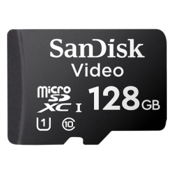 SANDISK SDSDQAS4-128G-BP Memoria microSD SanDisk 128GB / Alta Resistencia / Videovigilancia / Clase 10