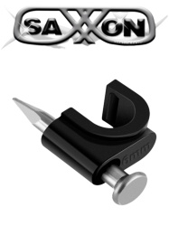 SAXXON SXN1660005 SAXXON GRA955N- Bolsa de 50 grapas de pared/ Color negro/ Diametro: 6mm / Con clavo de 3/4 para concreto de alta resistencia