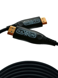SAXXON SXN2760014 SAXXON SX50HDF047 - Cable HDMI de 50 Metros por Fibra Optica 4K60Hz / Fibra 4 hilos 7 hilos cobre estanado / Compatible con HDMI 2.0 / Alta velocidad 18 Gbps / 3D / HDR / Caja de Al