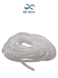 SAXXON TCE3350125 SBE TECH SBEESP12 - Organizador de cable en espiral blanco 1/2" 10 metros en rollo