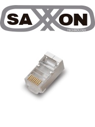SAXXON TCE442034 SAXXON S901B - Conector plug RJ45 para cable UTP/FTP /CAT 5E / Blindado / Paquete 100 piezas