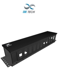 SBE TECH SBT1590006 SBE TECH SBE-OH2UR - Organizador de cable horizontal 2UR