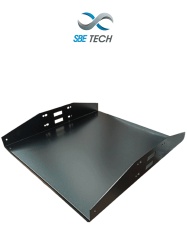SBE TECH SBT1590009 SBE TECH SBE-CDL1P1918 - Charola Doble para rack con medidas de 19" (48.26 cm) de ancho x 18" (45.72 cm) de largo y soporta hasta 34 kg 2 UR