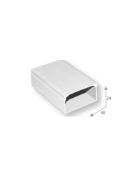 SBE TECH SBT1630025 SBE TECH SBE-2440 - Canaleta plastica / PVC / Una via / Alto 2.4 cm Ancho 4 cm Largo 2 metros