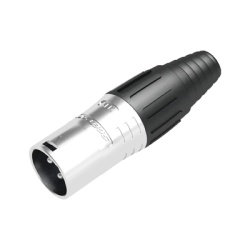 SEETRONIC SCSM3 XLR conector de cable macho carcasa niquelada contactos plateados