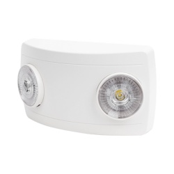 SFIRE SF660LW Luz de Emergencia Dual LED ultra compacta/150 lumenes/Luz fria/Bateria de Respaldo Incluida/Boton de test.