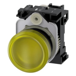 SIEMENS 3SU11026AA301AA0 Lampara de senalizacion plastica con led color Amarilla 24Vca-Vcd