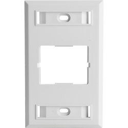 SIEMON CT2-FP-02B Placa de Pared CT Para un Acoplador Color Blanco Version Bulk (Sin Empaque Individual) - Img 2