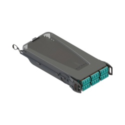 SIEMON LVS24-LSPVLAB1A Cassette para Empalme (Fusion) LightVerse Hasta 24 Fibras Conectores LC/UPC Shuttered para Fibra Multimodo OM4 900um 1 Metro (3.28 Pies)
