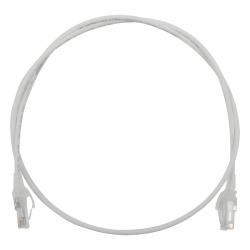 SIEMON MC6-03-0228 Patch Cord MC6 Modular Cat6 UTP CM/LS0H 0.91 Metros (3 Pies) Color Blanco Diametro Reducido (28AWG)