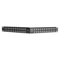 SIEMON Z6-PNLA-U48K Patch Panel UTP Z-MAX Precargado con Jacks Categoria 6 de 48 puertos Angulado 1UR