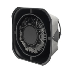 SIGNALPRO SP100 Bocina Compacta de Uso Rudo 100 Watts de Potencia Ideal Para Vehiculos de Encubierto Montaje Universal 11 Ohms de Impedancia