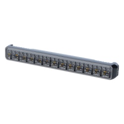 SIGNALPRO SP88RRAW Luz Auxiliar de 45 LED Top Rojo Tricolor Rojo/Ambar/Blanco 11.42" Lente Transparente SAE - Img 2