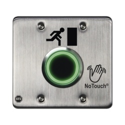 STI NT-SS200-ES Interruptor IR NoTouchÂ® de Acero Inoxidable Salida Doble Simbolo de Puerta