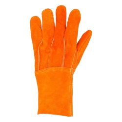 SURTEK SYS-GCAL Guantes de Carnaza Largo/ Refuerzo en Palma / Resistente a Abrasion y Temperaturas Moderadas.