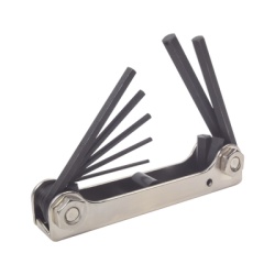 Syscom 146120 Juego de 7 Allen Keys 1.5/2/2.5/3/4/5 Y 6 MM