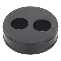 SYSCOM TOWERS CI-2-78 Inserto de Caucho de 4" Con Dos Orificios para Cable de 7/8 in