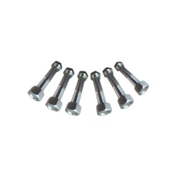 SYSCOM TOWERS SJ-TR Juego de 6 Tornillos y tuercas de acero inoxidable de 3/4? x 2 1/2.
