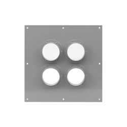 SYSCOM TOWERS STEP422 Placa Pasamuros Con Capacidad de 4 Botas de 4