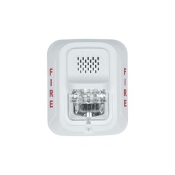 SYSTEM SENSOR P2W-L Sirena con Lampara Estroboscopica a 2 Hilos Montaje en Pared Color Blanco Configuracion Estroboscopica Seleccionable Nuevo Diseno Moderno y Elegante y Menor Consumo de Corriente