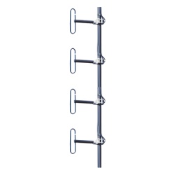 TELEWAVE INC ANT-450D6-9 Antena para Estacion Base UHF de 4 Dipolos Rango de Frecuencia 406-512 MHz.