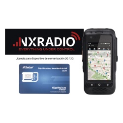TELOX TE580PLUS-KIT-SIMTEL KIT Radio TE580PLUS + Licencia NXRADIOTERMINAL + SIM Telcel 1GB