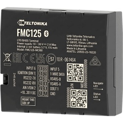 Teltonika FMC125 Avanzado Rastreador Vehicular (GPS) 4G LTE CAT 1 y 2G / Identificacion de Conductores / Bloqueo Remoto / Deteccion de Jammer / Sensores Bluetooth / Multiples I/O / Doble Sim / RS485 /